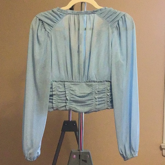 Anthropologie Femme Ruched Cropped Top - Picture 4 of 8